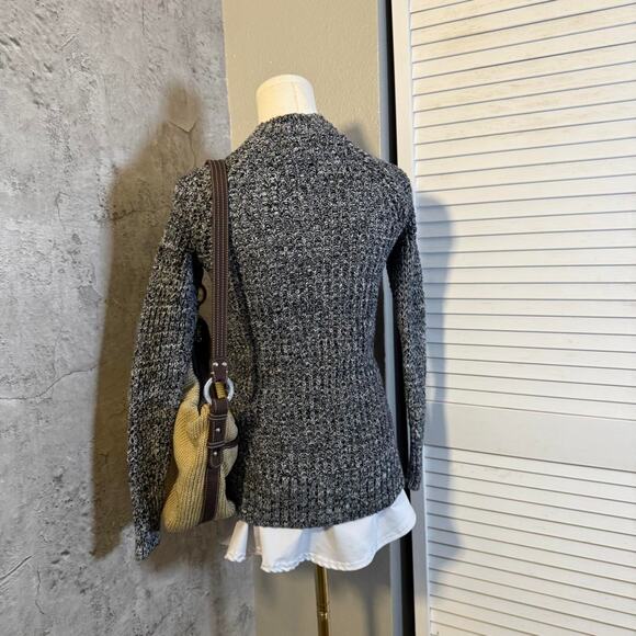 American Eagle Grey Knit Fall Cardigan with buttons - Picture 5 of 6